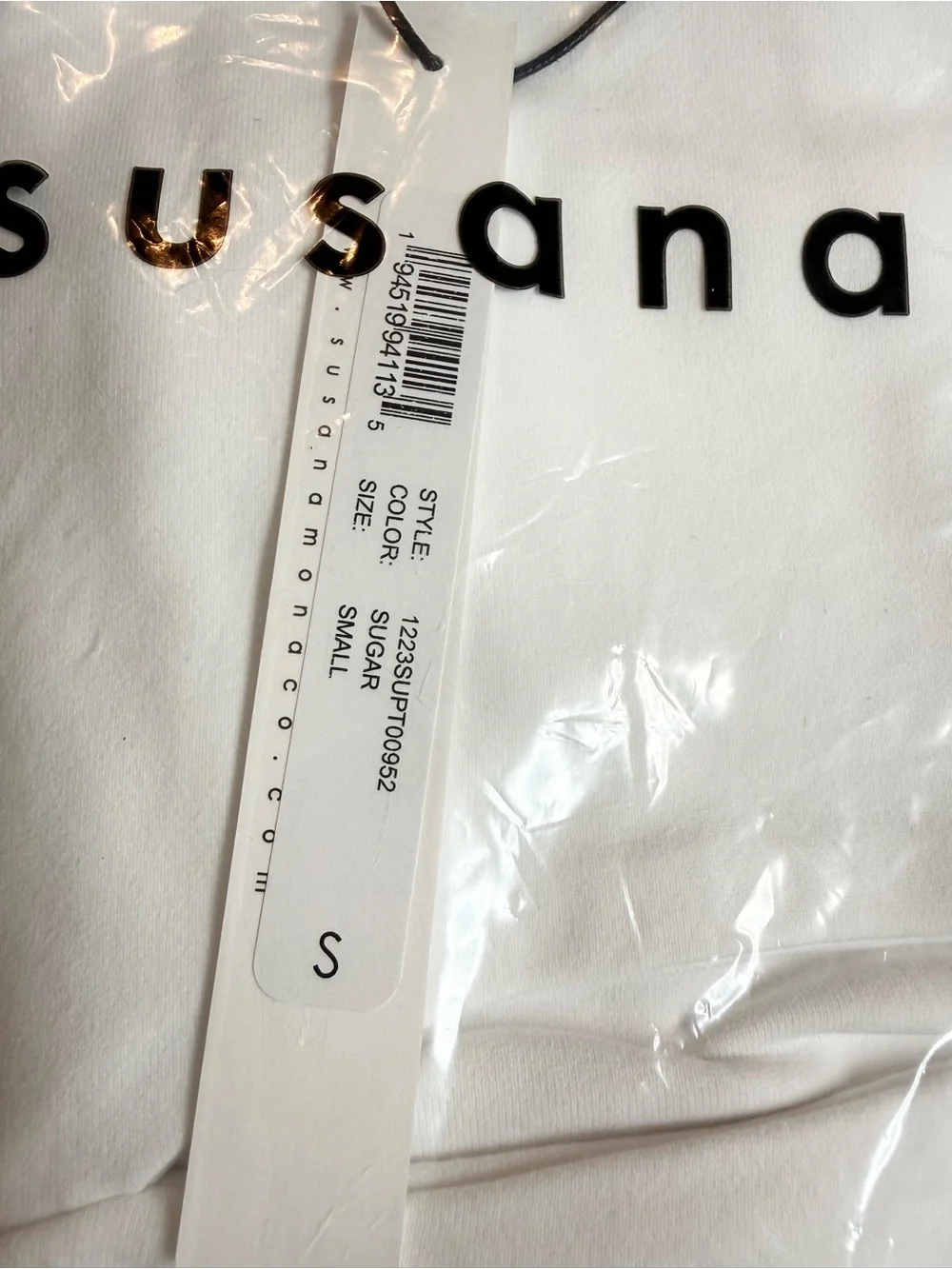 NWT Sugar White Cutout Long Sleeve Crop Top Small Fitted Stretch Going Out Chic - Picture 5 of 8
